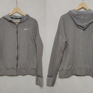 NIKE‎ THERMA SPHERE ELEMENT RUNNING HOODIE TOP AO0322 Gray Large L